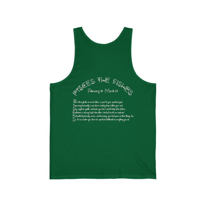 “Pisces” Acrostic Poem Unisex Jersey Tank