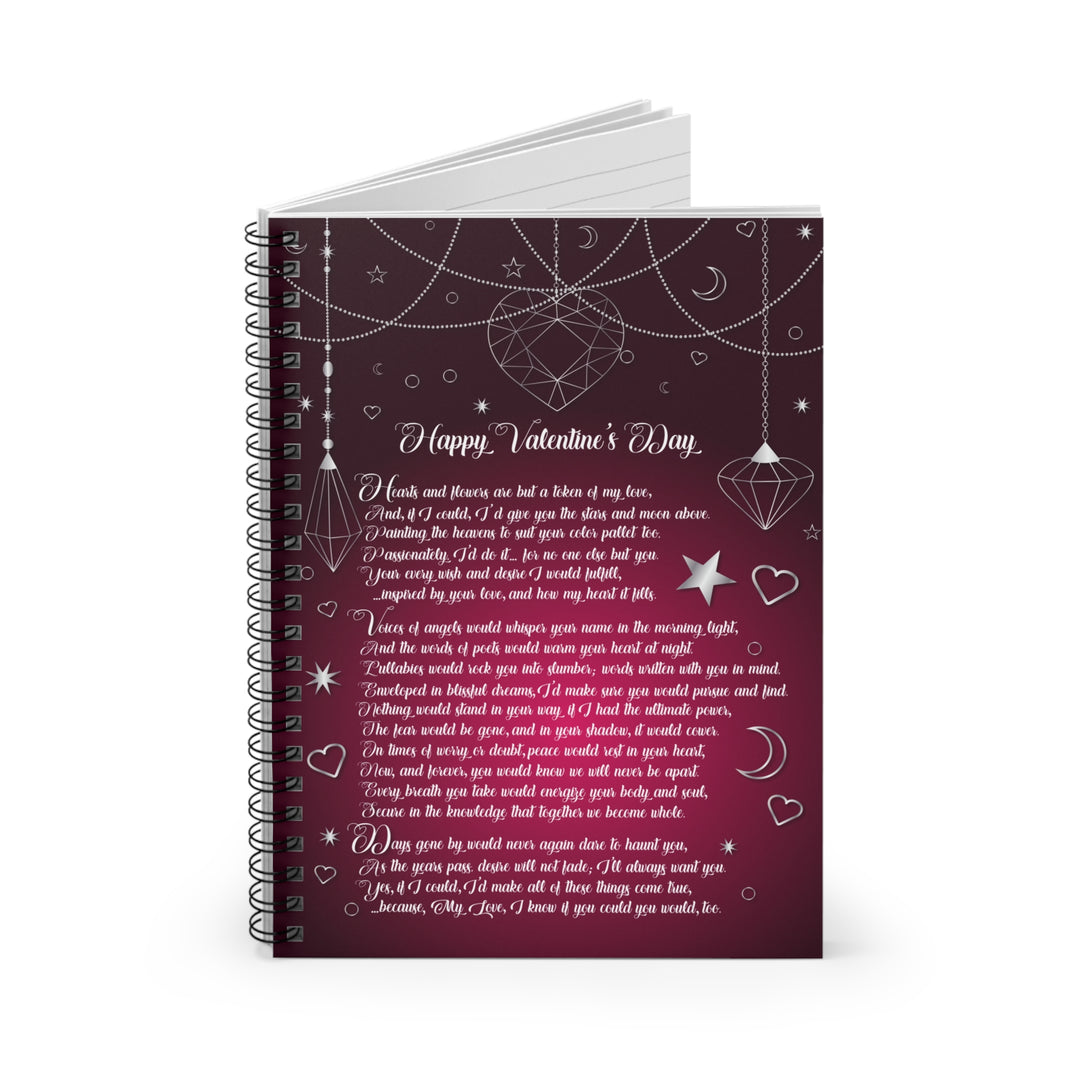 It's Just a Phrase "Happy Valentine's Day" Spiral Notebook - Ruled Line
