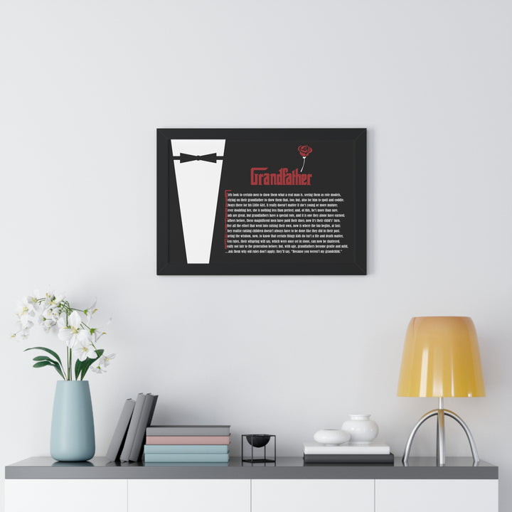It's Just a Phrase "Grandfather" Framed Acrostic Poem Print