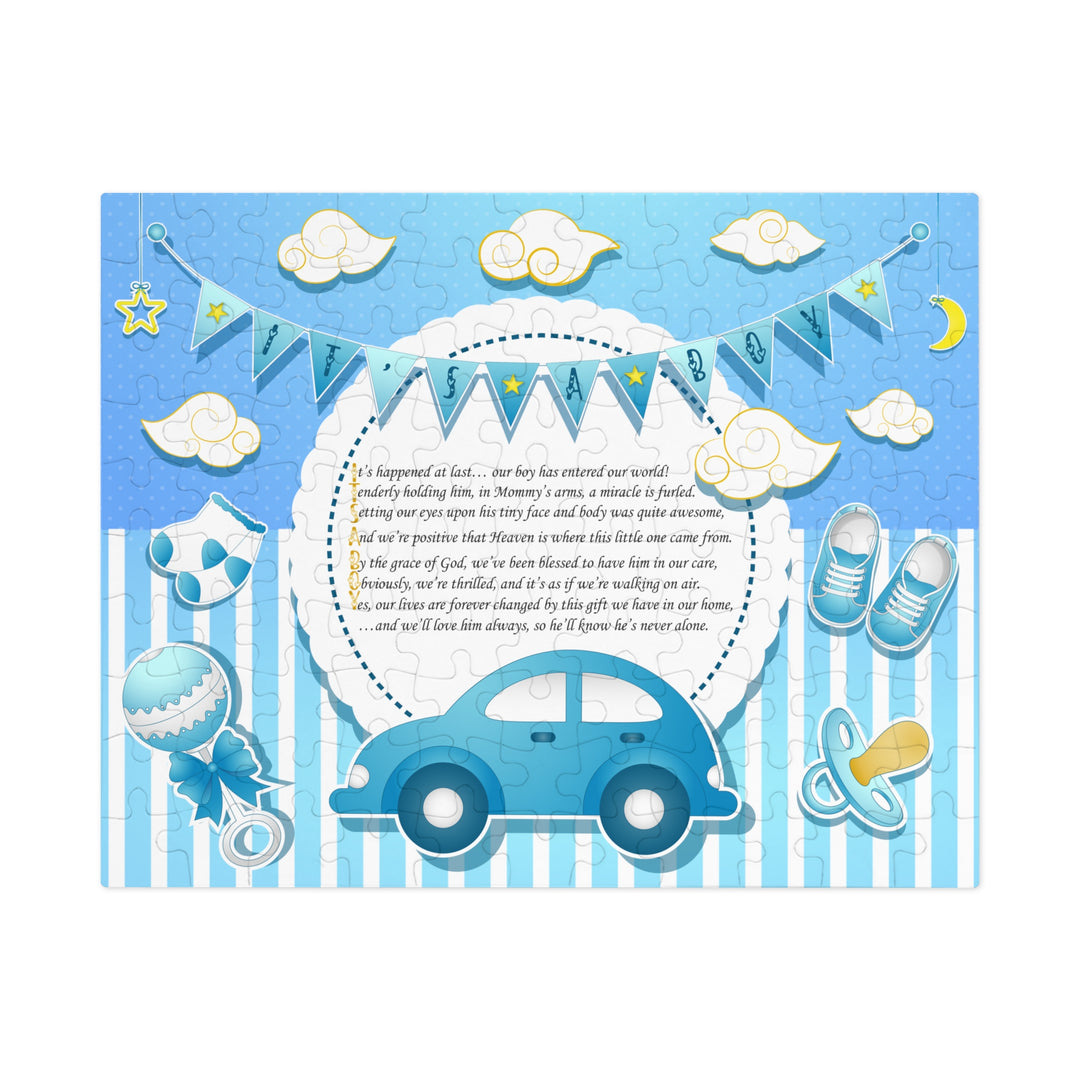 Baby Steps Acrostic Poem Jigsaw Puzzle - It's a Boy