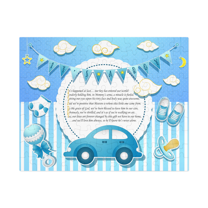 Baby Steps Acrostic Poem Jigsaw Puzzle - It's a Boy