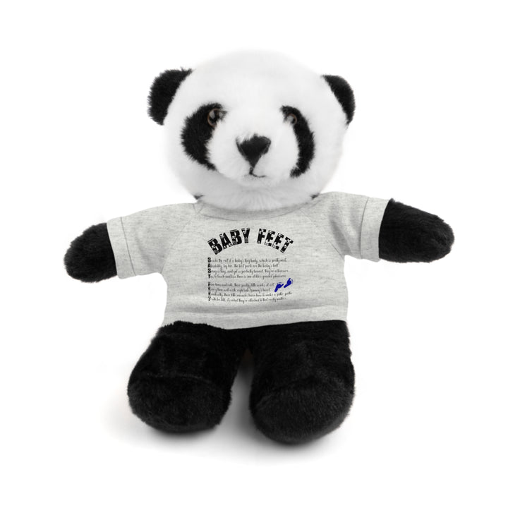 Baby Steps Stuffed Animals with Tee - Baby Feet - Blue Footprints