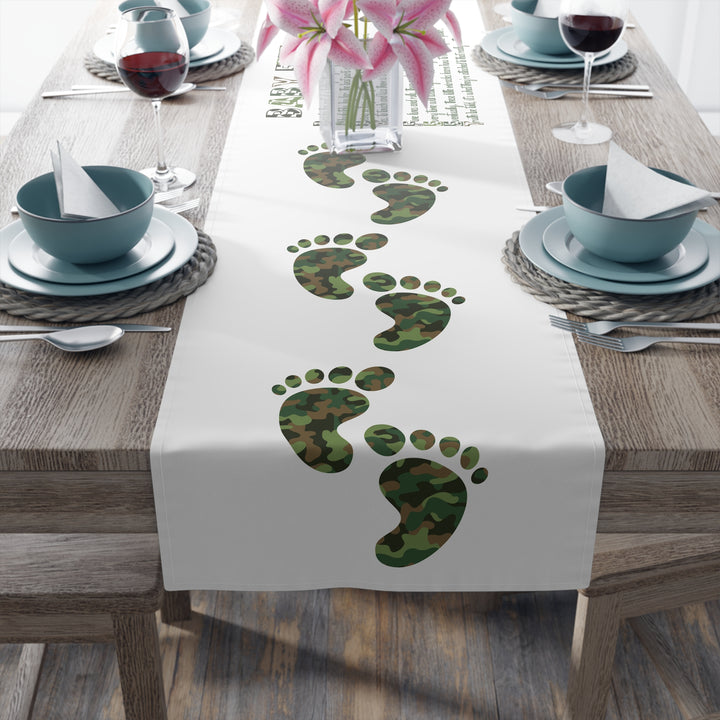 “Baby Feet” Table Runner - Camo