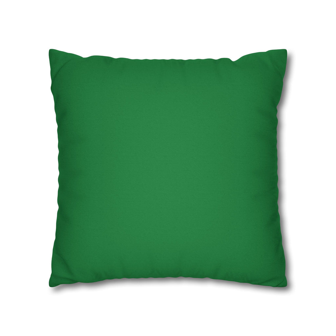 "Believe" Acrostic Poem Pillow Cover from "Learn, Lead, Believe" Collection - Green