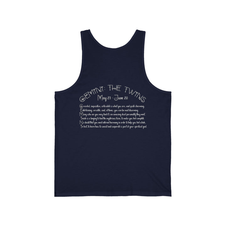 “Gemini”  Unisex Acrostic Poem Jersey Tank