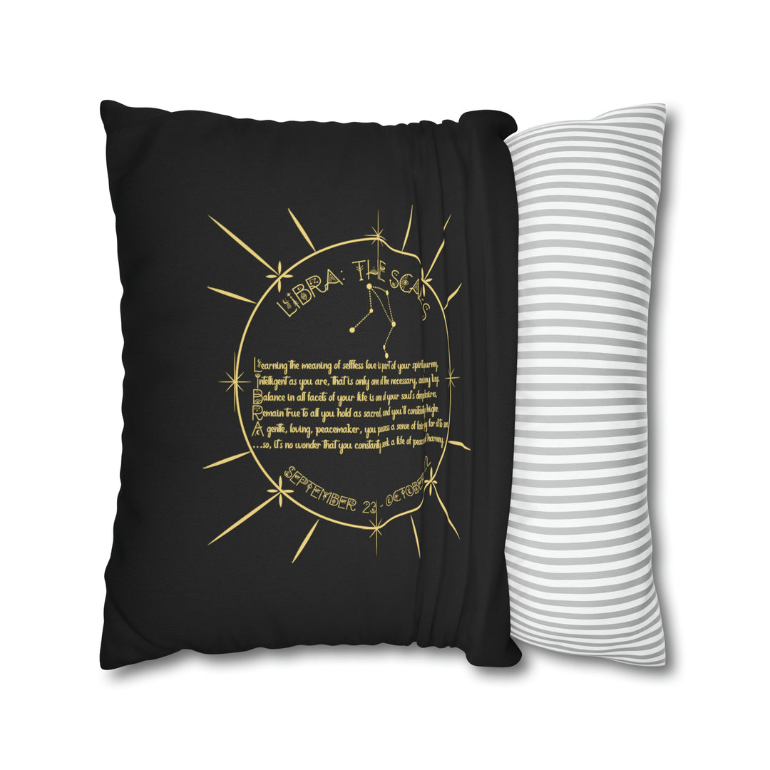 Written in the Stars Pillowcase/Cover Spelling Out "Libra"