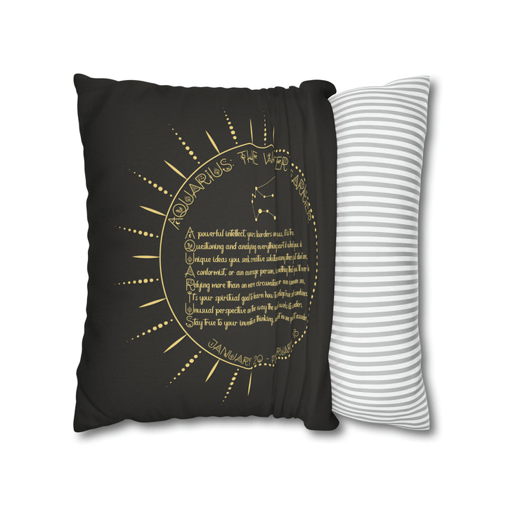 Written in the Stars Pillowcase/Cover Spelling Out "Aquarius"