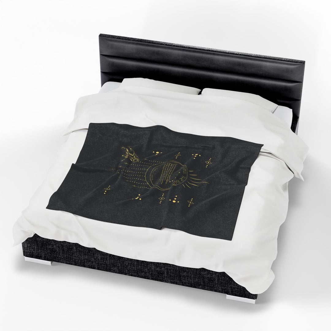 Aries Acrostic Poem Velveteen Plush Blanket