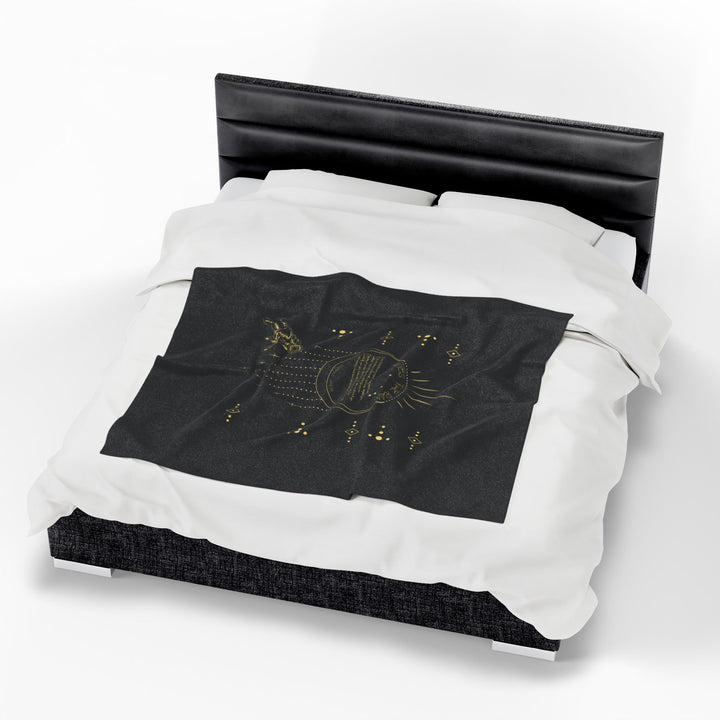 Aries Acrostic Poem Velveteen Plush Blanket