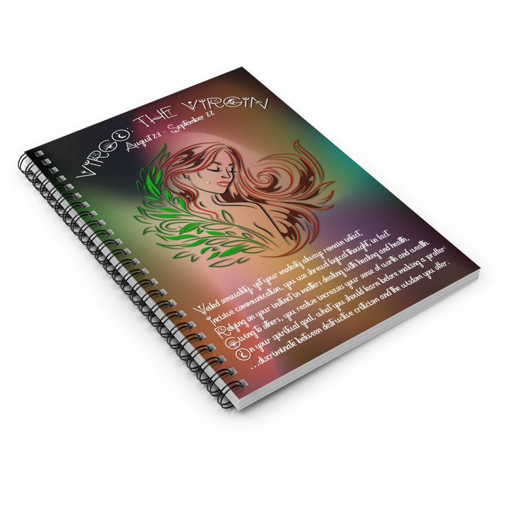 Virgo Acrostic Poem Spiral Notebook