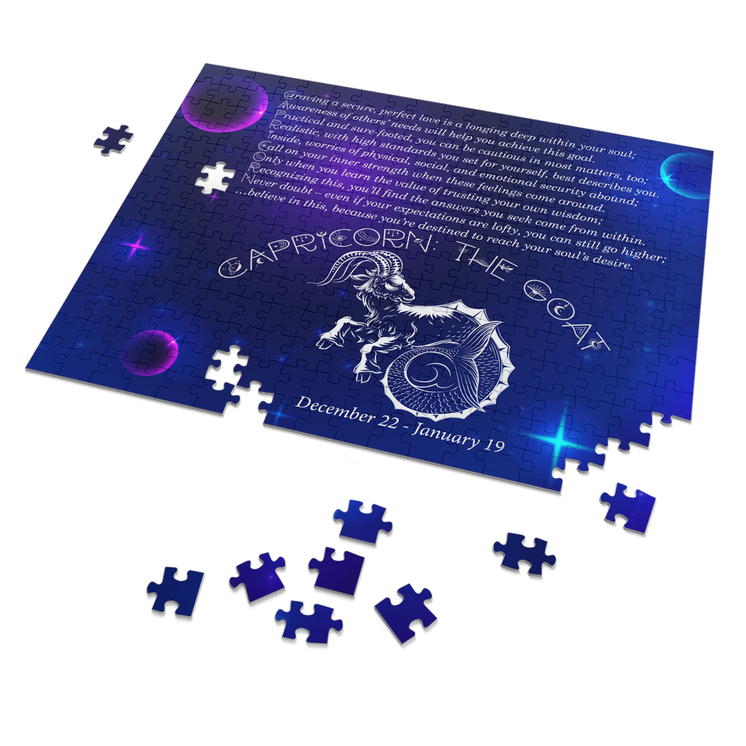 Capricorn Acrostic Poem Puzzle - Tin Box