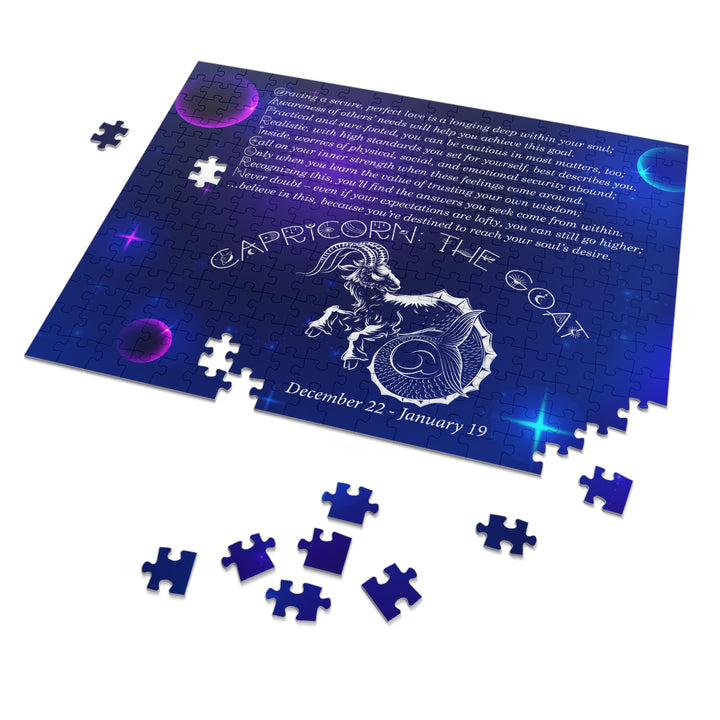 Capricorn Acrostic Poem Puzzle - Tin Box