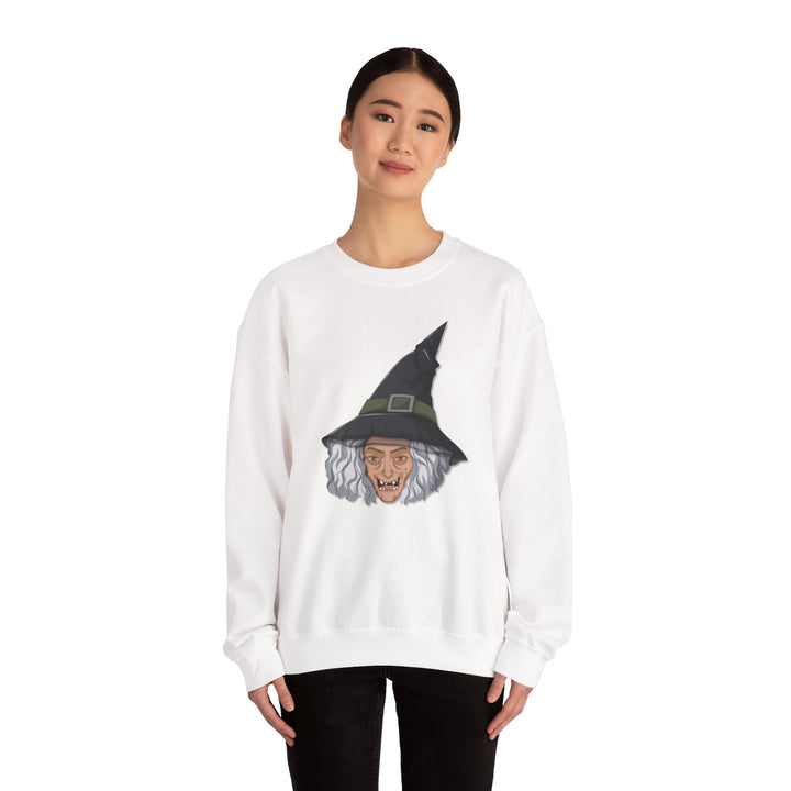Happy Halloween Acrostic Poem Sweatshirt -  Old Witch
