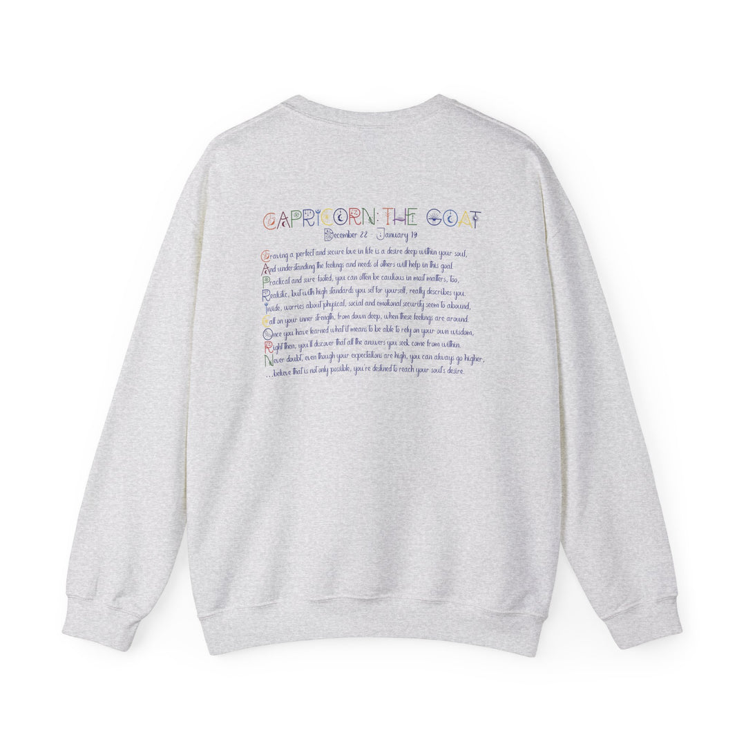 Capricorn Acrostic Poem Astrology Sweatshirt - Unisex