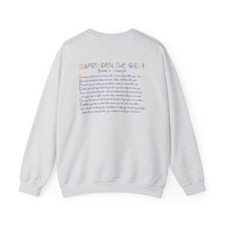 Capricorn Acrostic Poem Astrology Sweatshirt - Unisex