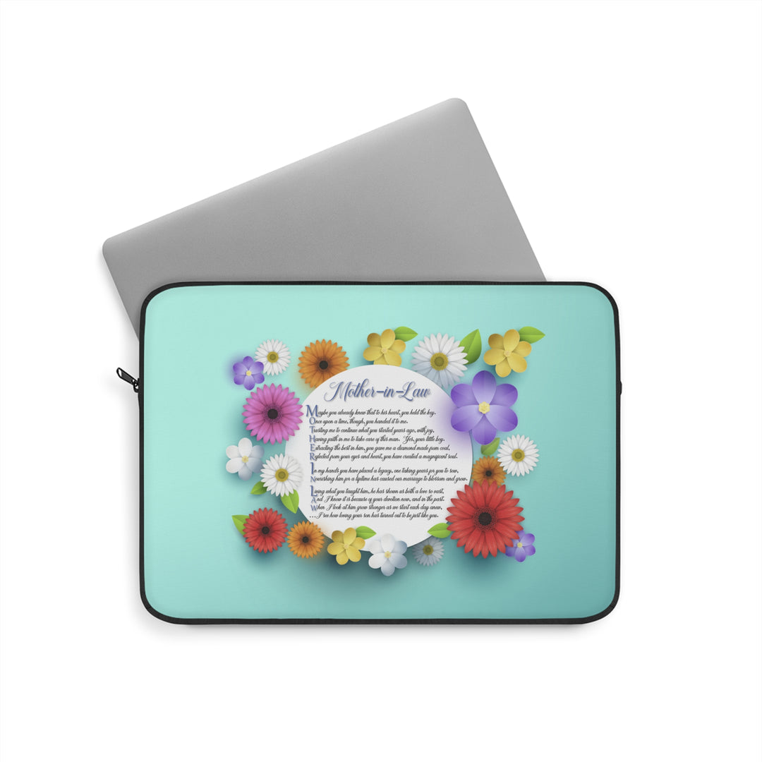 Mother-in-Law Acrostic Poem Laptop Sleeve