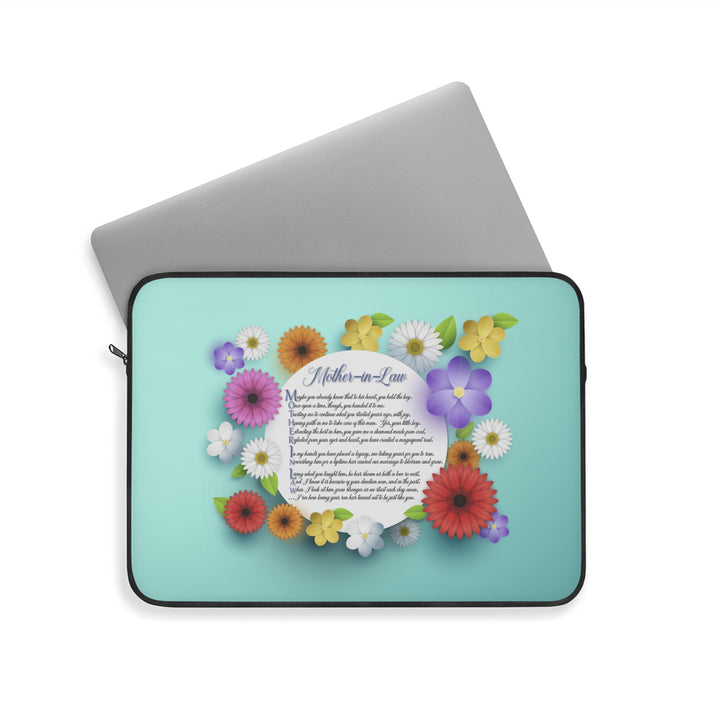Mother-in-Law Acrostic Poem Laptop Sleeve