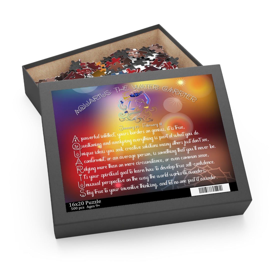 "Aquarius" Acrostic Horoscope Puzzle - Beams