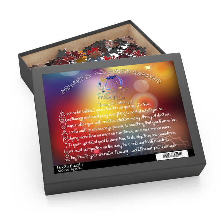 "Aquarius" Acrostic Horoscope Puzzle - Beams