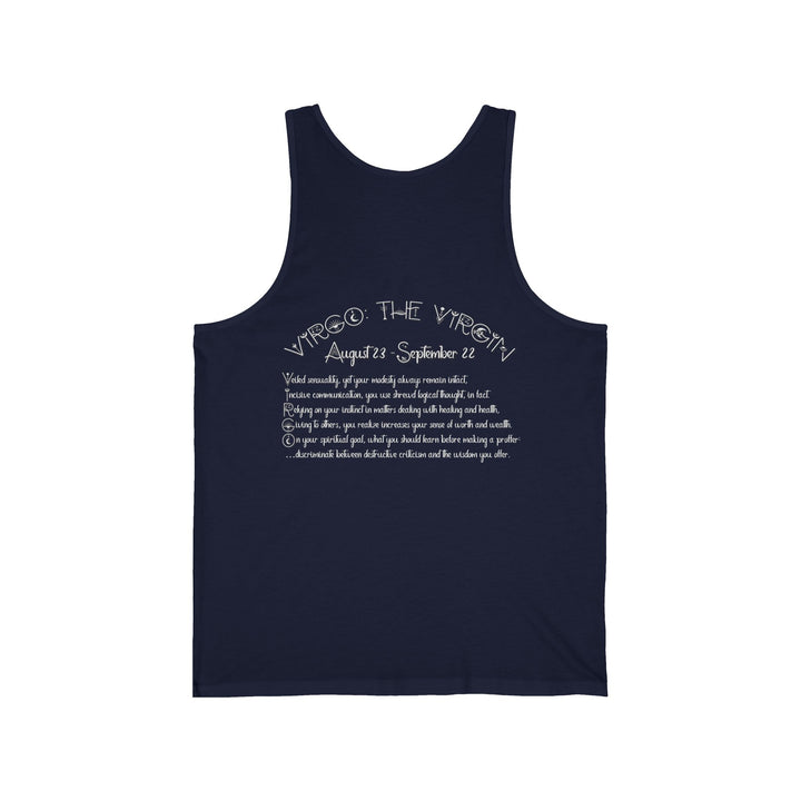 “Virgo” Acrostic Poem Unisex Jersey Tank