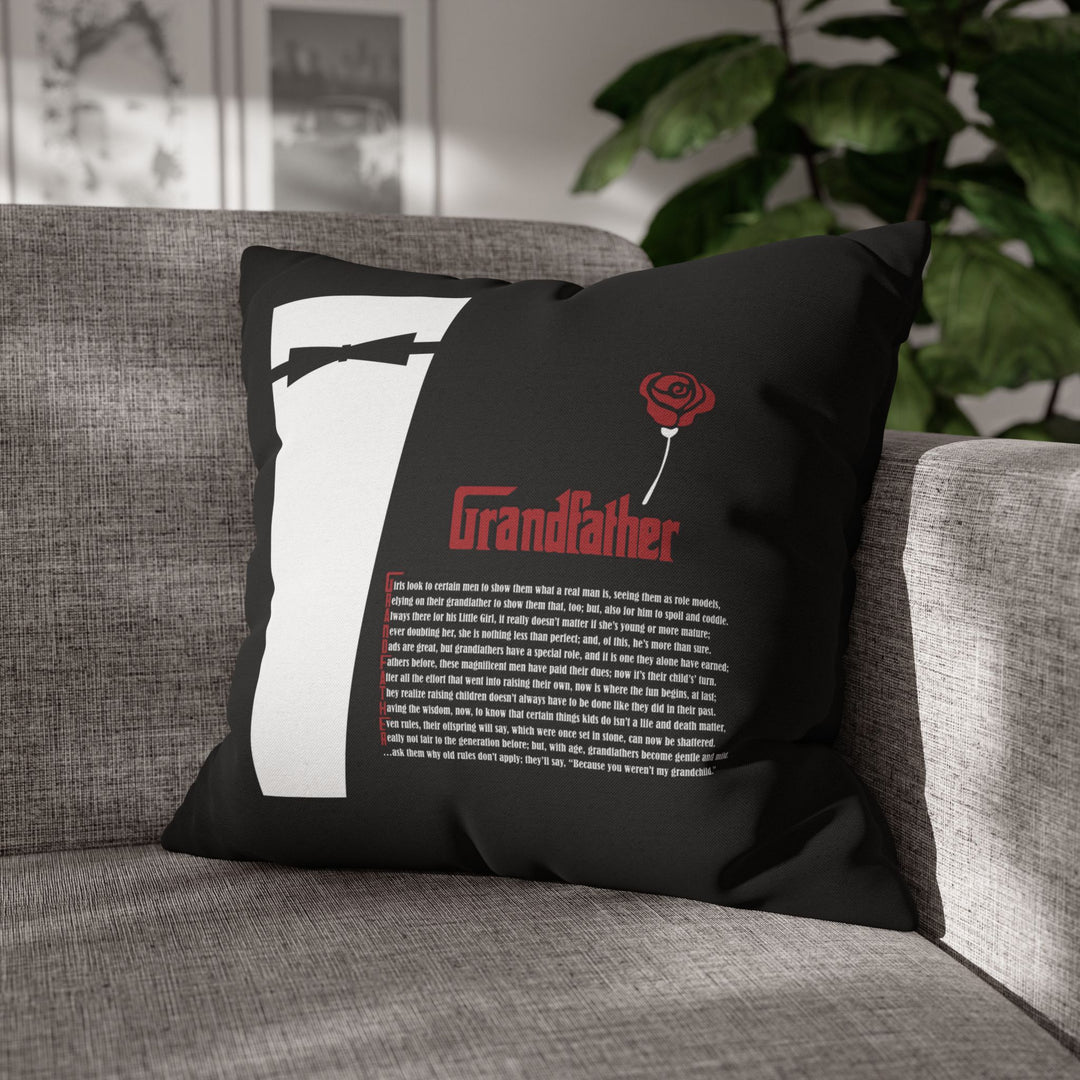 Grandfather Acrostic Poem Pillow Cover
