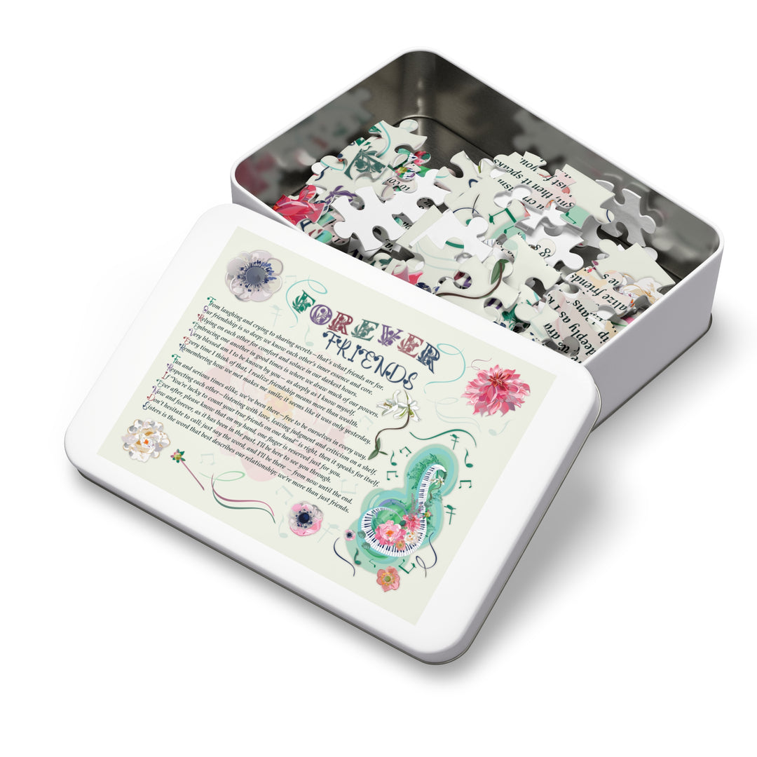 Forever Friends Acrostic Poem Puzzle - Musical - Tin Box