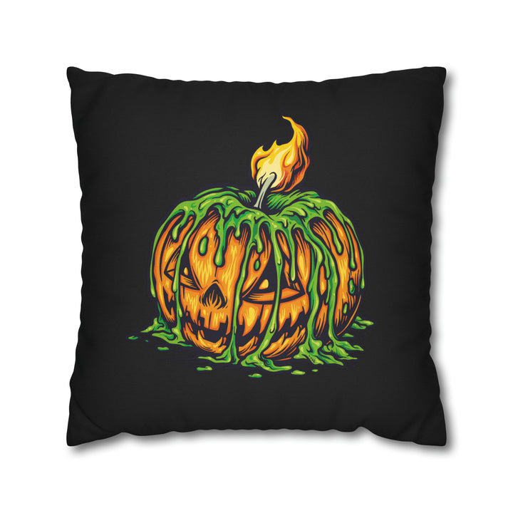 Acrostic Poem on Creepy Pumpkin Pillow
