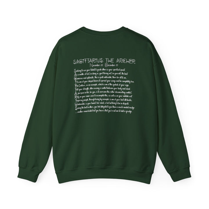 Sagittarius Acrostic Poem Astrology Sweatshirt - Unisex