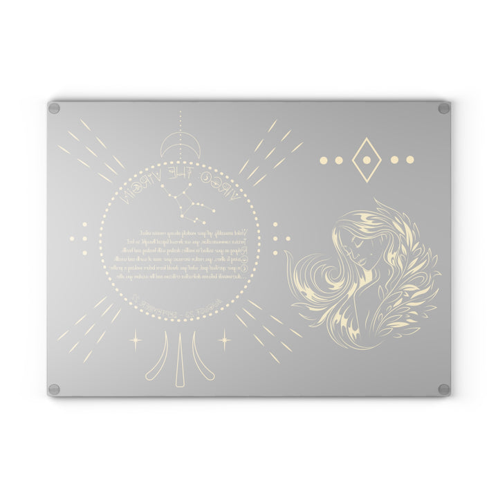Virgo Acrostic Poem Glass Cutting Board
