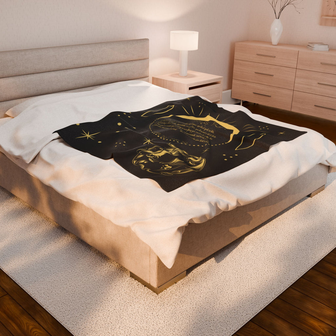 Taurus Acrostic Poem Velveteen Blanket