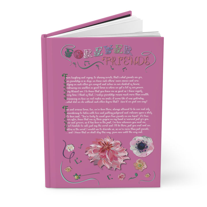 Forever Friends Acrostic Poem Hardcover Journal Matte- Pink