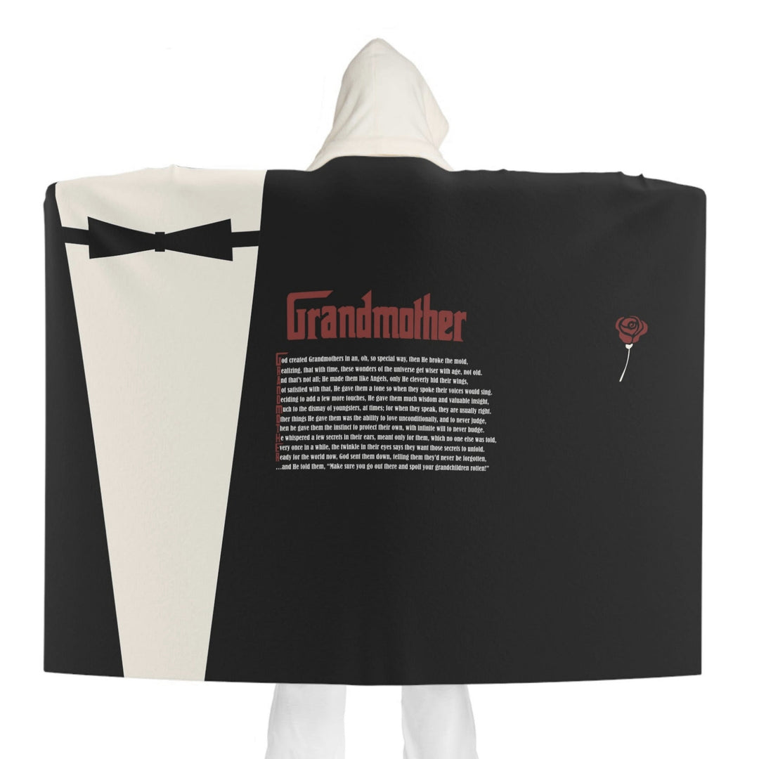 Grandmother Acrostic Poem Sherpa Hooded Blanket