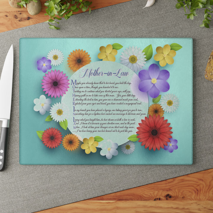 It's Just a Phrase Glass Cutting Board - Mother-in-Law