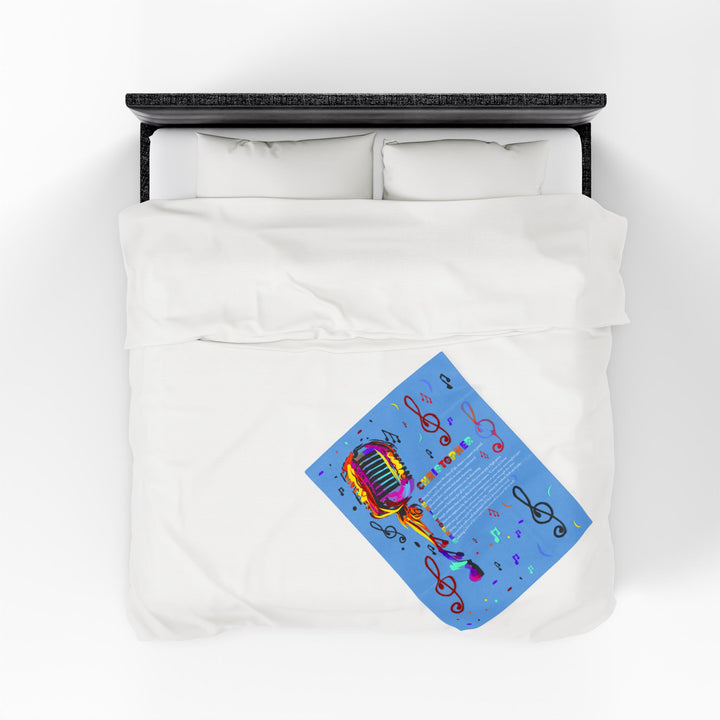 Namesakes Acrostic Poem on Velveteen Plush Blanket
