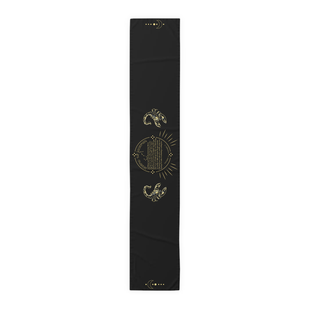 Scorpio Acrostic Poem Table Runner