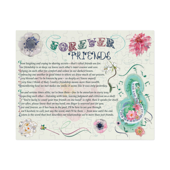 Forever Friends Acrostic Poem Puzzle - Musical - Tin Box