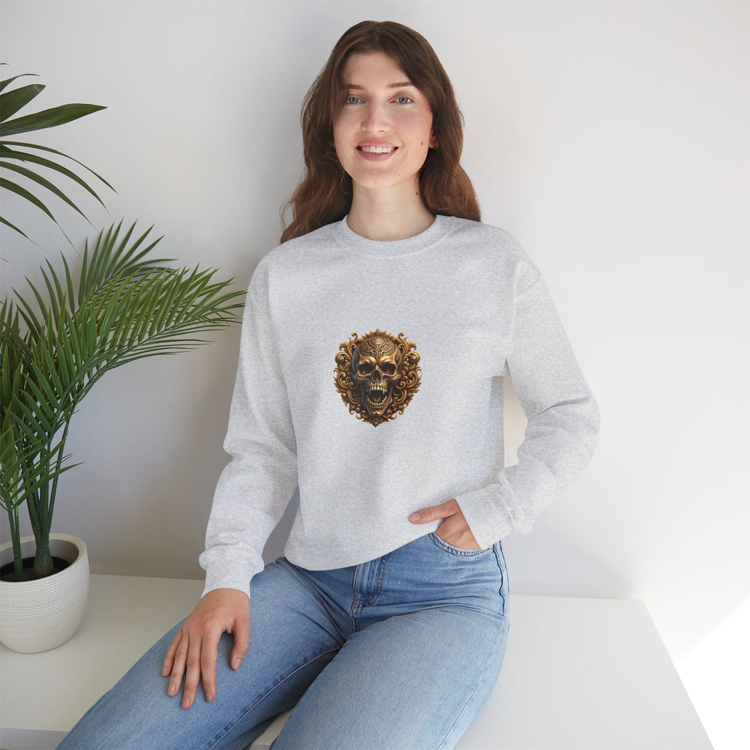 Happy Halloween Acrostic Poem Sweatshirt - Skull
