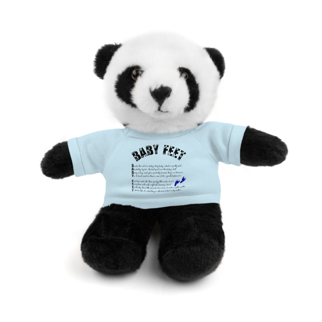 Baby Steps Stuffed Animals with Tee - Baby Feet - Blue Footprints