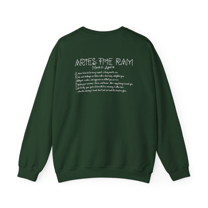 Aries Acrostic Poem Astrology Sweatshirt - Unisex