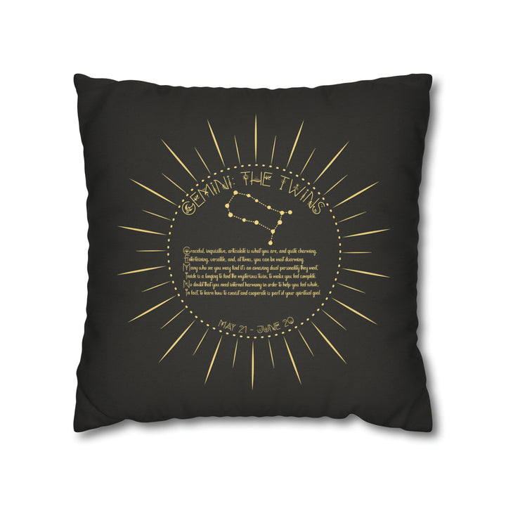 Written in the Stars Pillowcase/Cover Spelling Out "Gemini"
