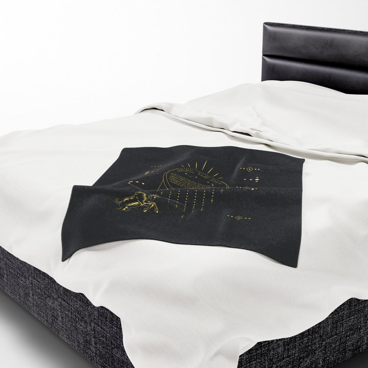 Aries Acrostic Poem Velveteen Plush Blanket