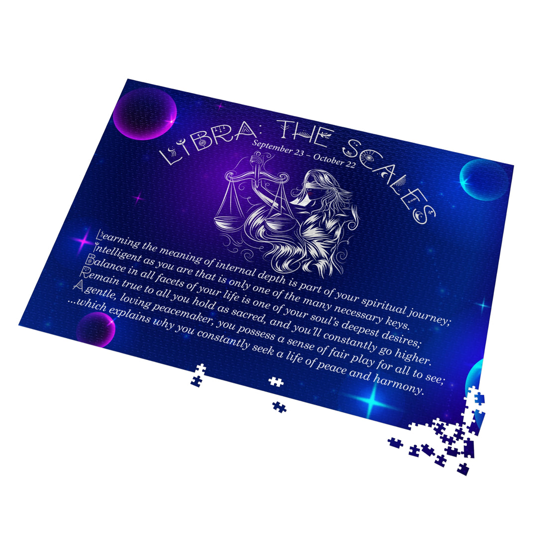 Libra Acrostic Poem Puzzle - Tin Box