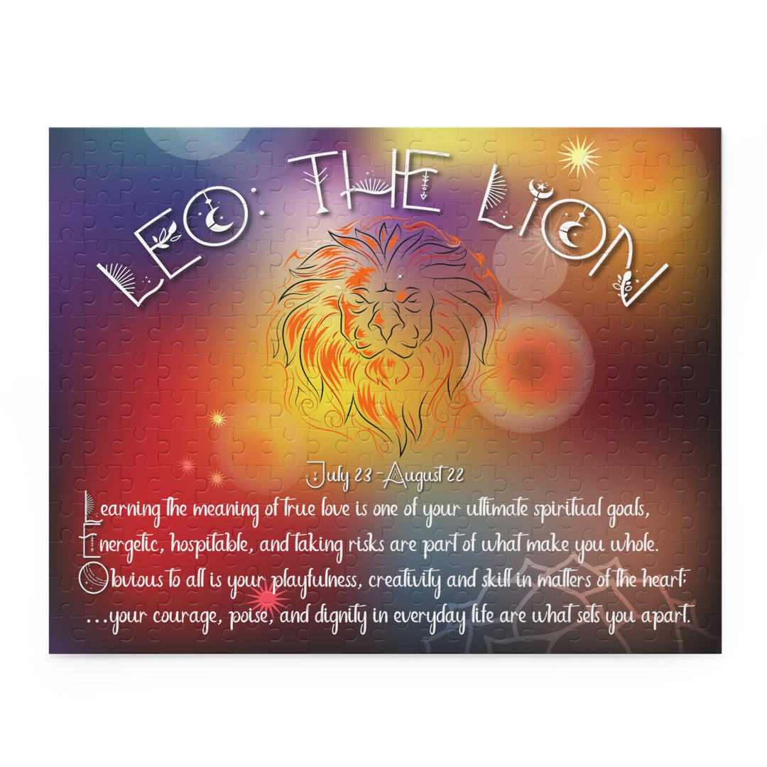 "Leo" Acrostic Poem Horoscope Puzzle - Beams