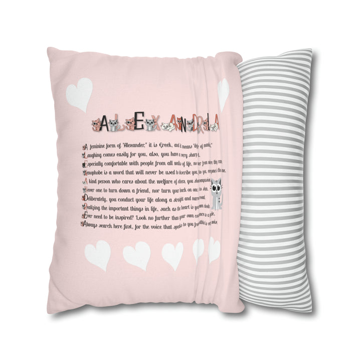 Namesakes Pillow Case Cover - Kitty Design