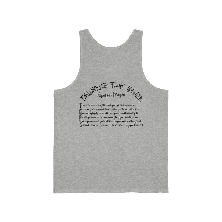 Written in the Stars Unisex Jersey Tank - Taurus