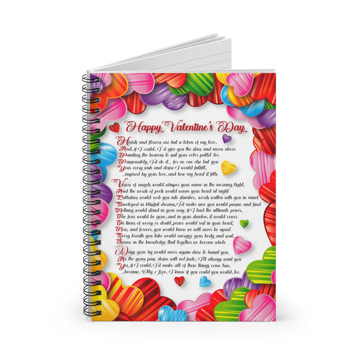 It's Just a Phrase "Happy Valentine's Day" Spiral Notebook - Ruled Line