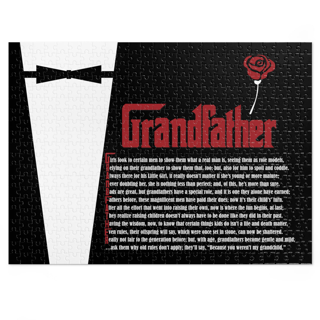 Grandfather Acrostic Poem Jigsaw Puzzle - Tin Box