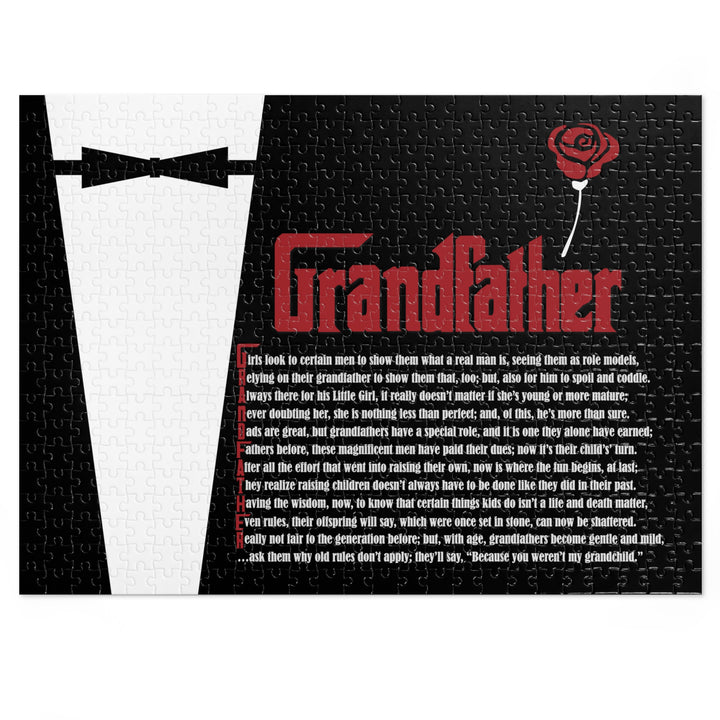 Grandfather Acrostic Poem Jigsaw Puzzle - Tin Box