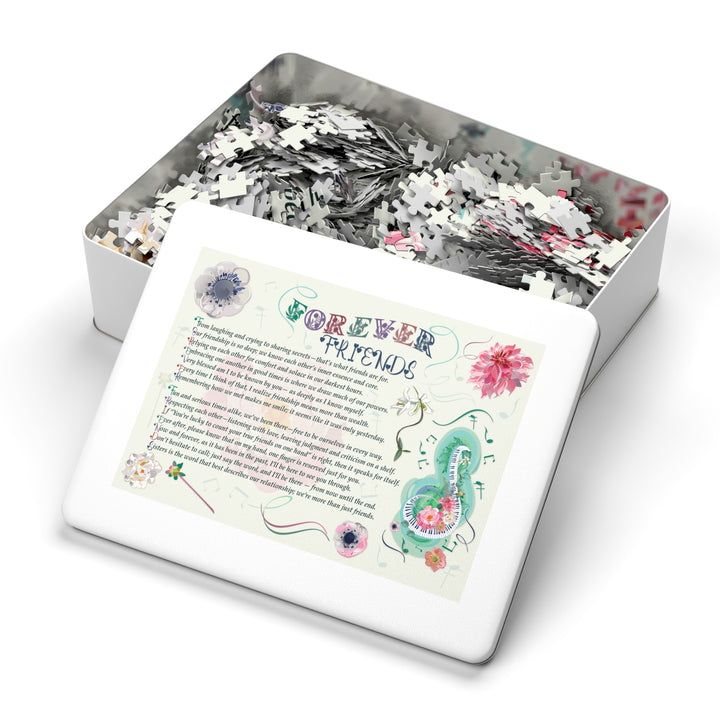 Forever Friends Acrostic Poem Puzzle - Musical - Tin Box