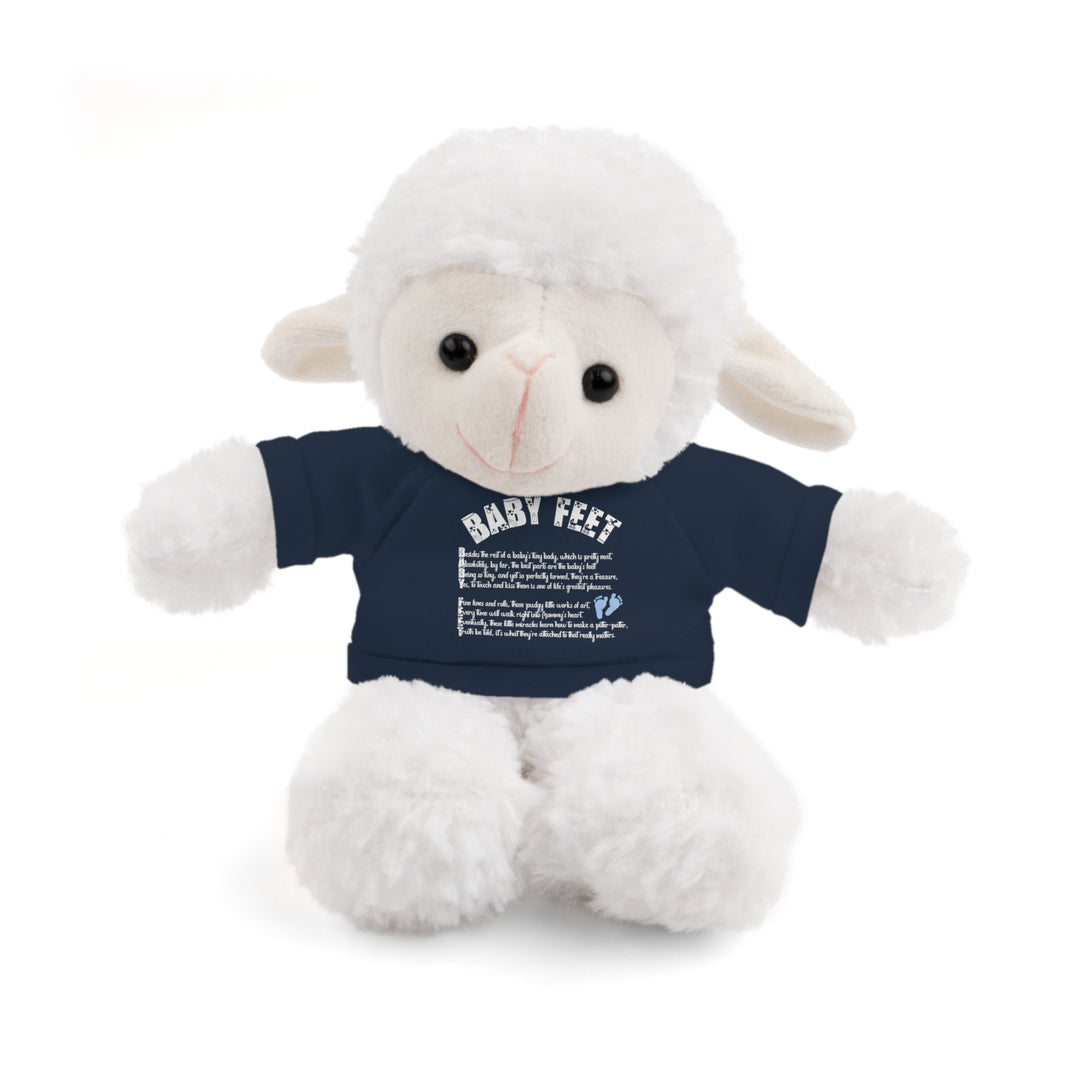 Baby Steps Stuffed Animals with Tee - Baby Feet - Blue Footprints